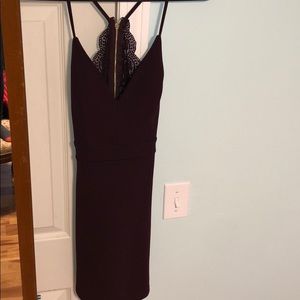 Dark Plum Party Dress